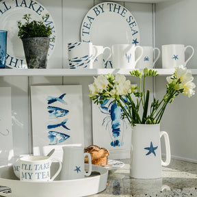 Tea by the Sea Bone China Mug - The Mewstone Candle Co