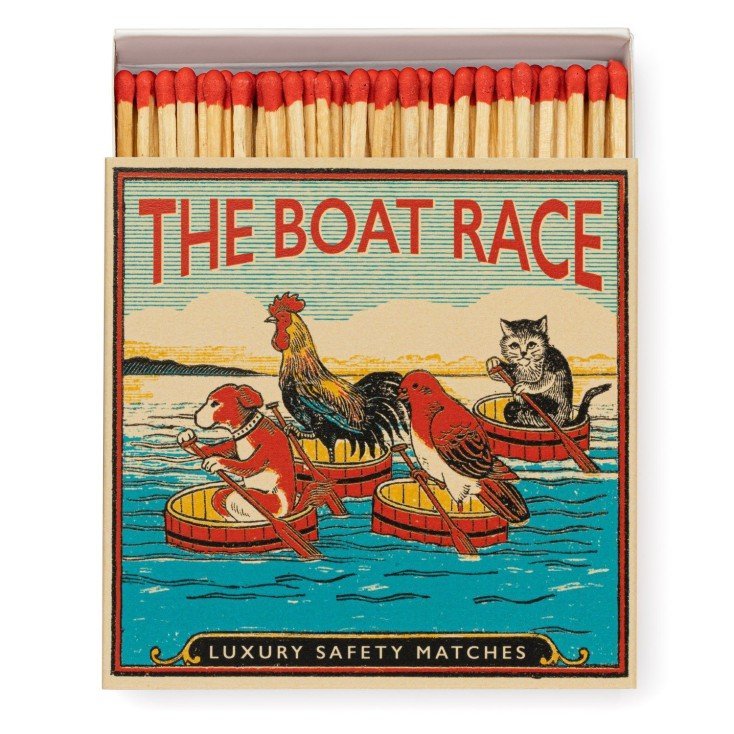 The Boat Race Luxury Archivist Matches - The Mewstone Candle Co