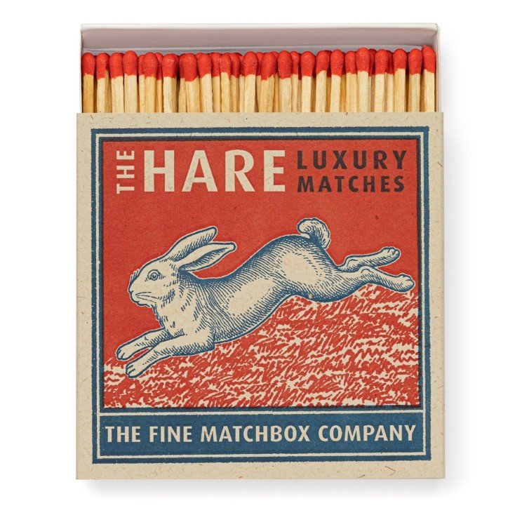 The Hare Luxury Archivist Matches - The Mewstone Candle Co