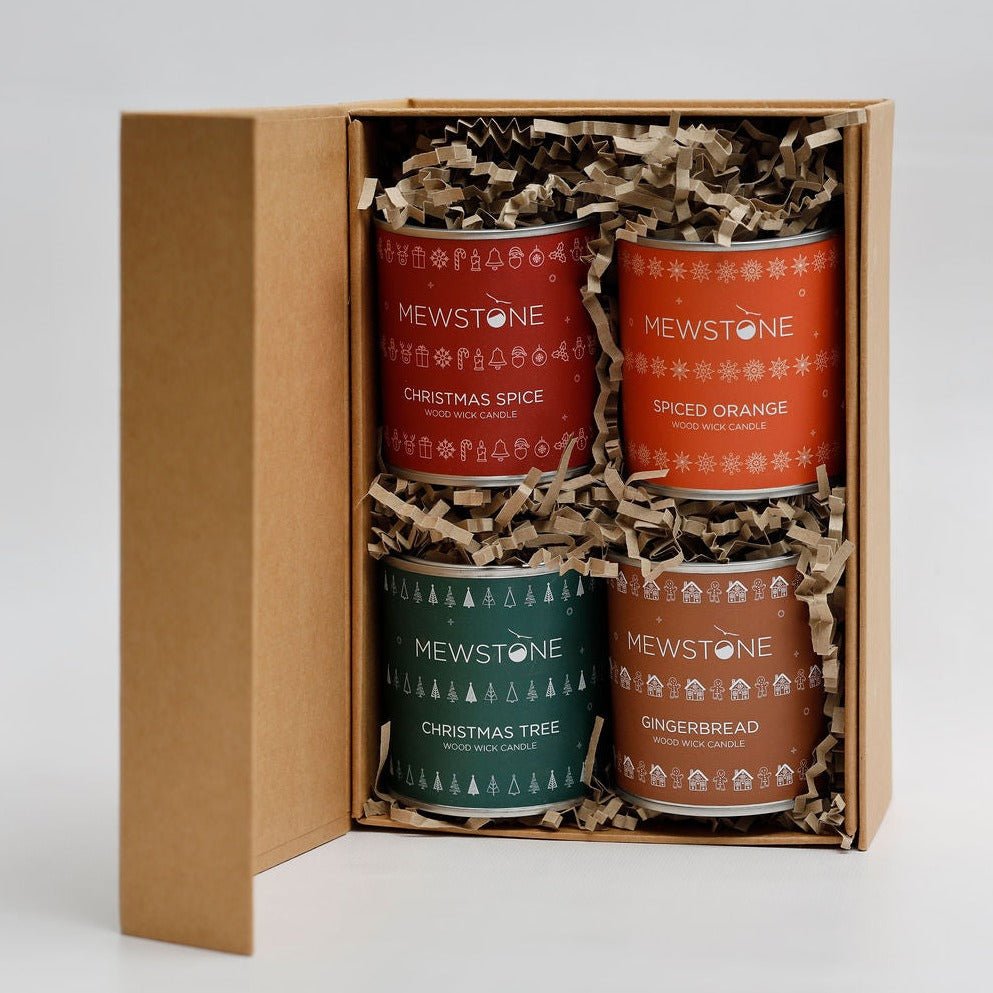 Wood Wick Winter Collection Box - The Mewstone Candle Co