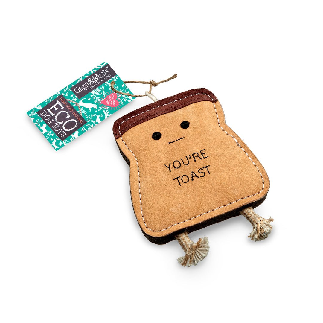 You're Toast Eco Dog Toy - The Mewstone Candle Co